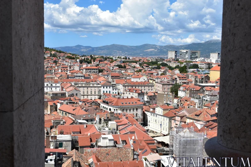 Croatian Rooftop View Free Stock Photo