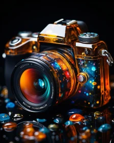 Starry Camera with Cosmic Design