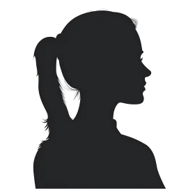 Monochrome Female Silhouette