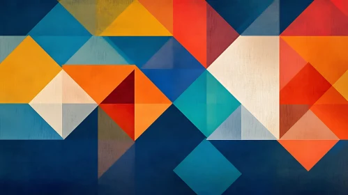 Vibrant Geometric Patterns in Abstract Art