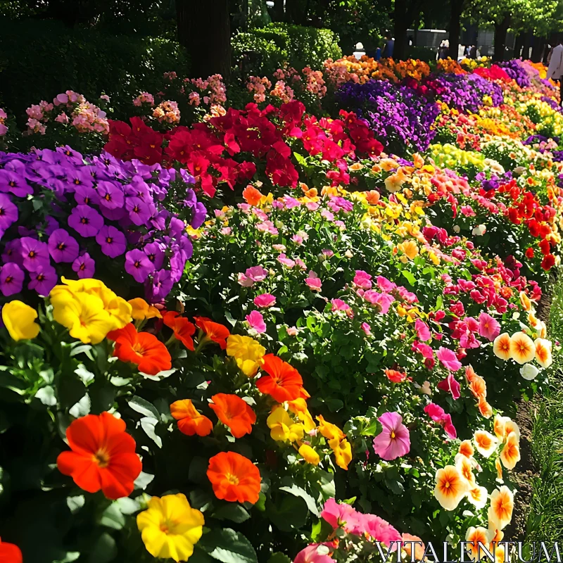 AI ART Vibrant Garden Flower Display