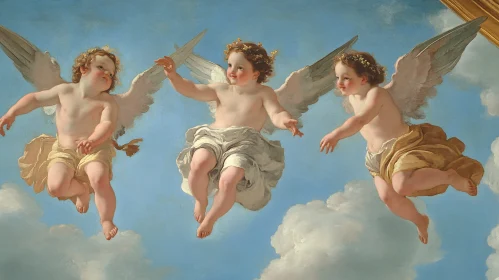 Three Angels in the Heavens