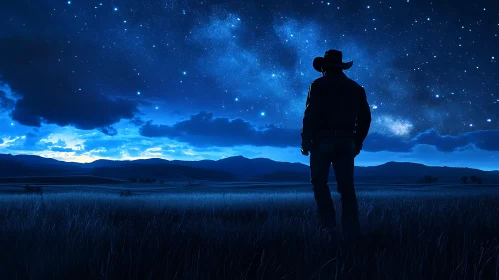 Night Watch: Cowboy Under the Stars