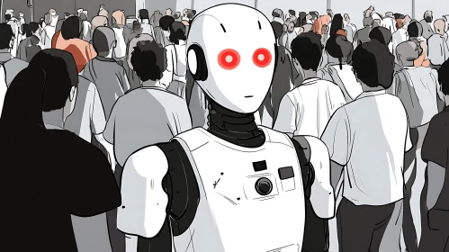 Artificial Intelligence in a Human Crowd