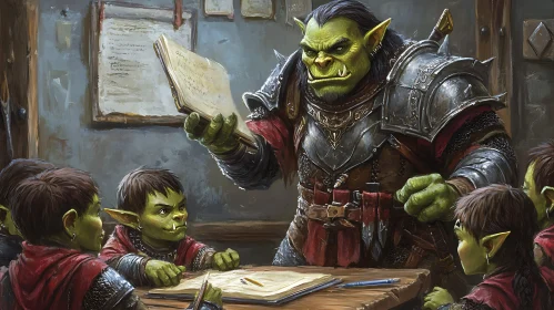 Orcs Studying in the Classroom