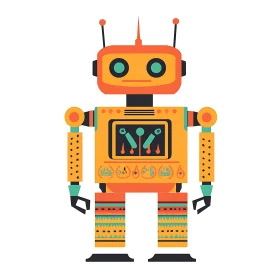 Vintage Style Robot Design