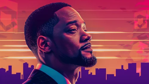 Neon Cityscape Will Smith Profile