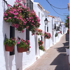 Picturesque Floral Street Scene