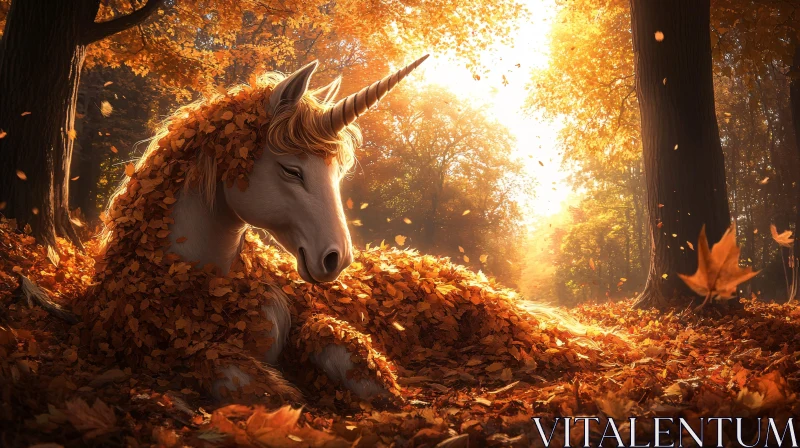 Enchanted Forest Unicorn in Fall