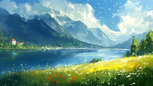 Tranquil Waters: A Mountain Lake Retreat