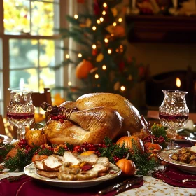 Golden Turkey Thanksgiving Celebration