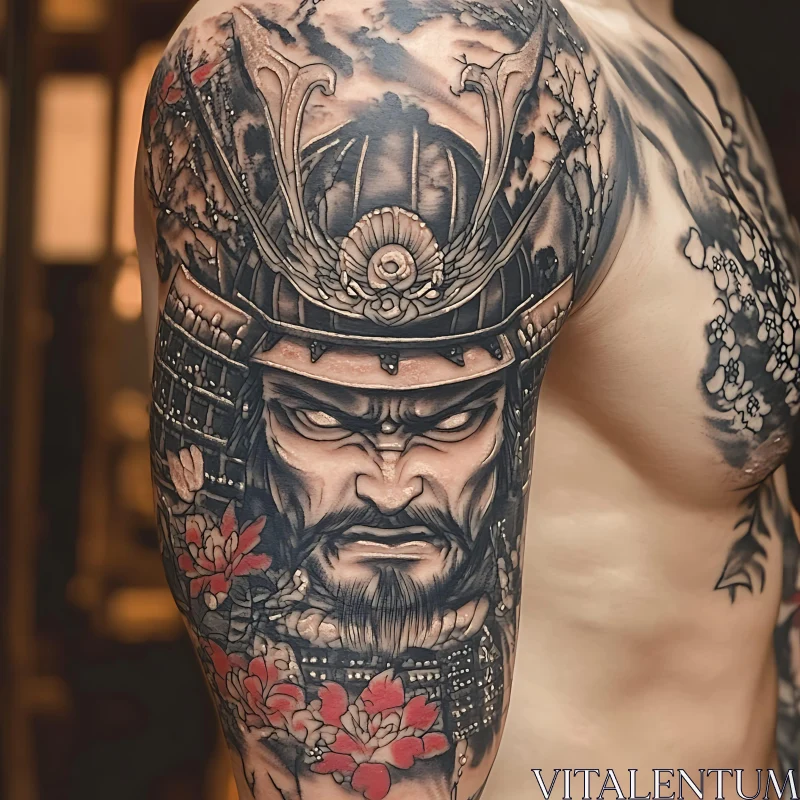 Traditional Samurai Warrior Tattoo