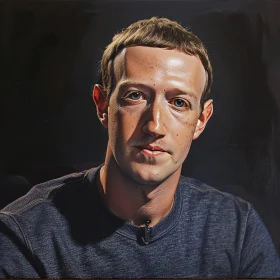 Detailed Portrait of Mark Zuckerberg