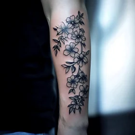 Forearm Floral Tattoo Art