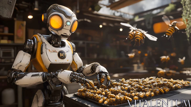 Robotic Beekeeper with Honeybees
