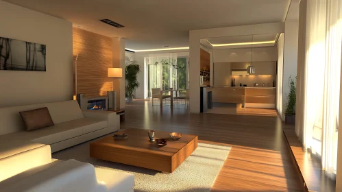 Sunlit Modern Living Room