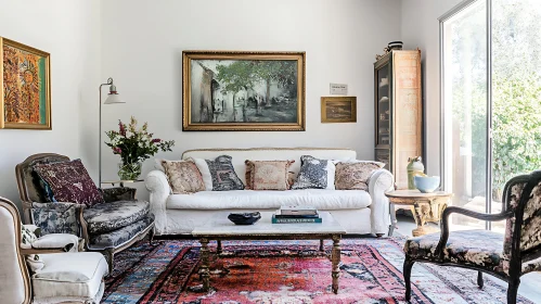Eclectic Vintage Living Room