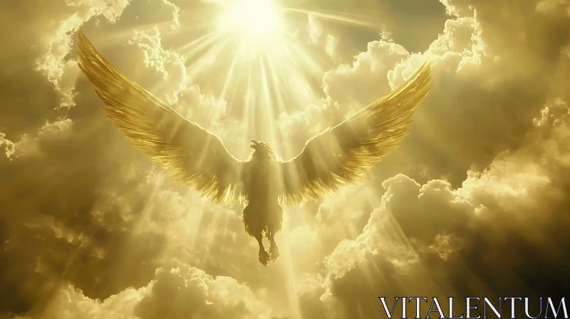 Phoenix Ascending in Radiant Light