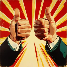 Retro Approval Sign Art