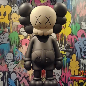 Stylized Figure with XX Eyes
