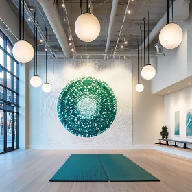 Modern Interior Design with Spherical Lights