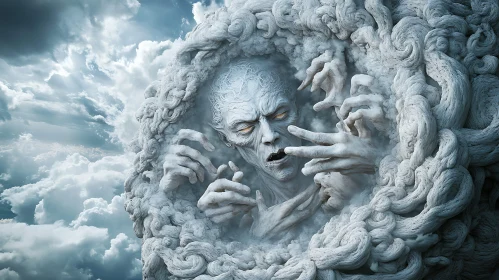 Cloud Monster Portrait
