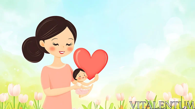 Heartfelt Motherhood Art