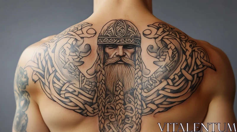 Detailed Viking Tattoo Art