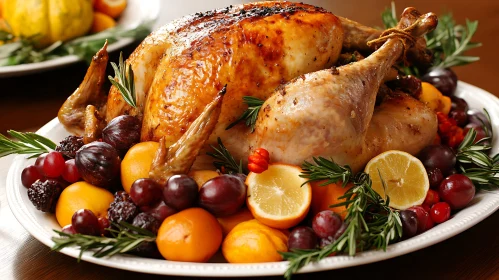 Thanksgiving Turkey Platter Still Life