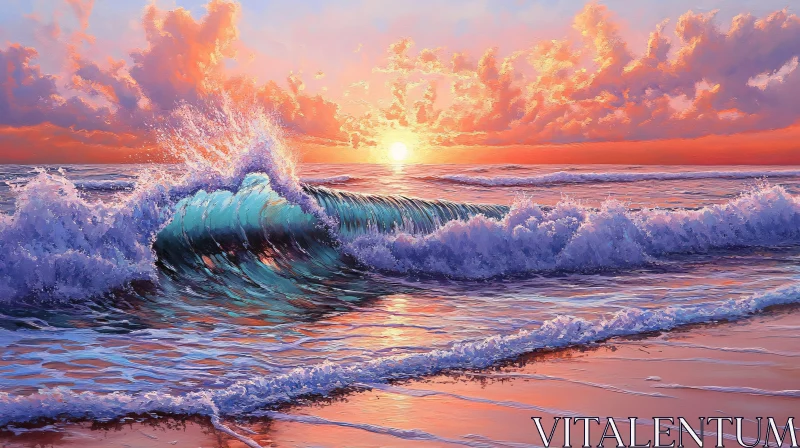 Sunset Beach Wave