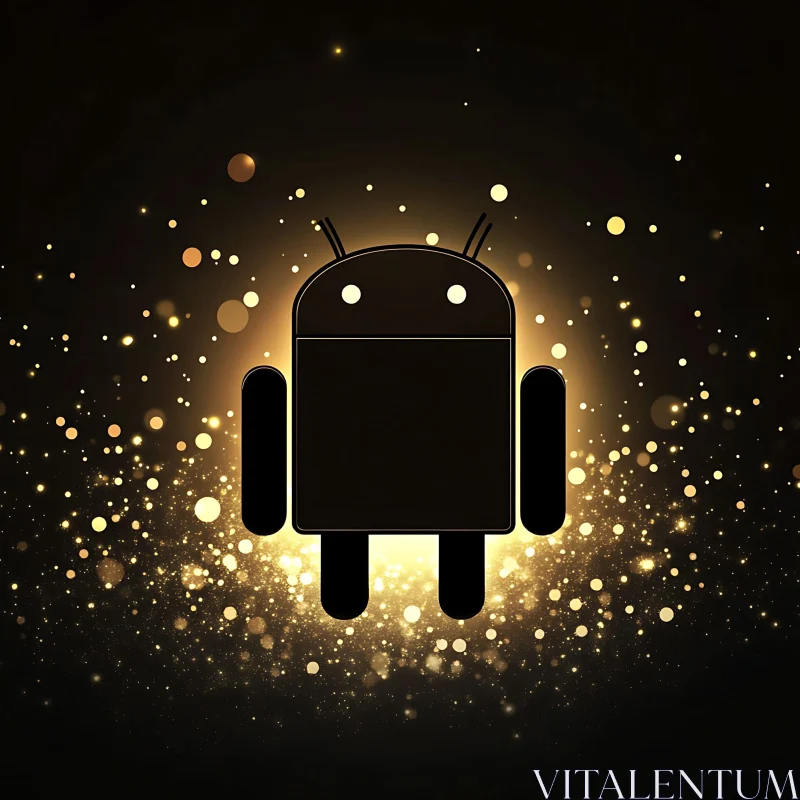 Luminous Android Silhouette
