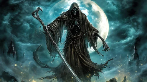 Death Figure with Scythe