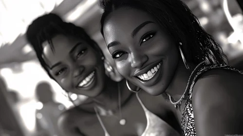 Two Women Smiling Portrait