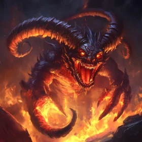 Fiery Demon Portrait