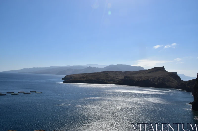 Madeira Ocean and Cliffs Panorama Free Stock Photo