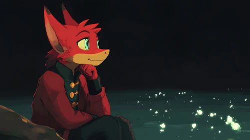 Fox Furry Contemplation