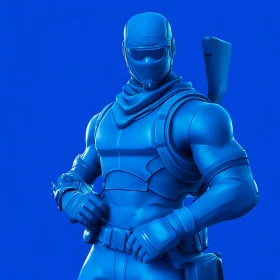 Monochrome Blue Action Figure