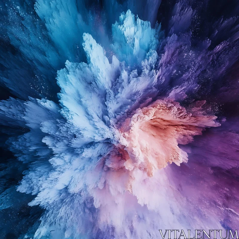 AI ART Colorful Abstract Explosion