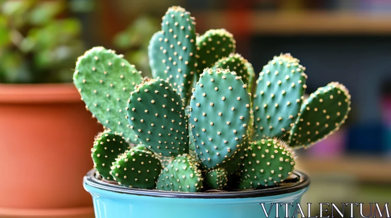 Cactus Plant Close-Up AI Image