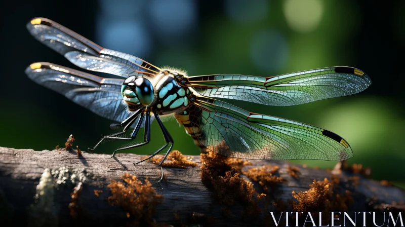 Mystical Dragonfly: A Blend of Reality and Fantasy AI Image