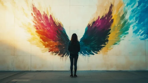 Woman with Wings Art