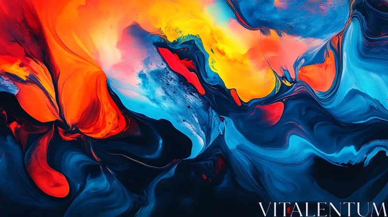 AI ART Colorful Fluid Abstraction