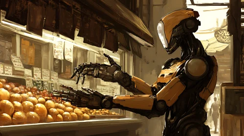 Robot at the Fruit Stand