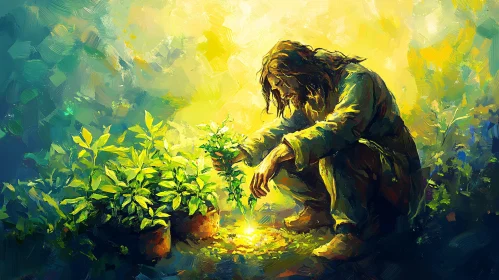 Garden Serenity: A Man's Touch