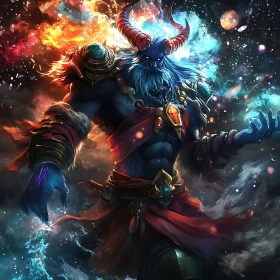 Cosmic Demon Fantasy Art