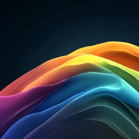 Undulating Colour Gradient Abstract