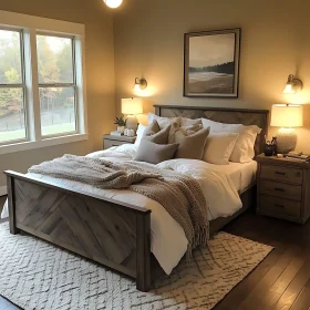 Cozy Bedroom Design with Neutral Color Scheme