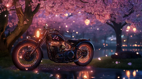 Sakura Motorcycle Scene