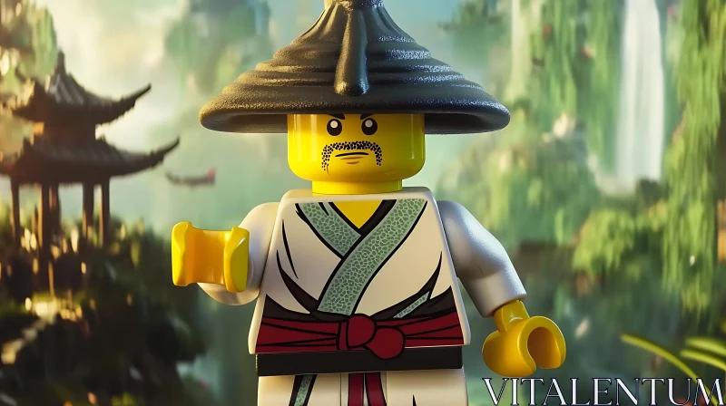 Asian Lego Warrior AI Image