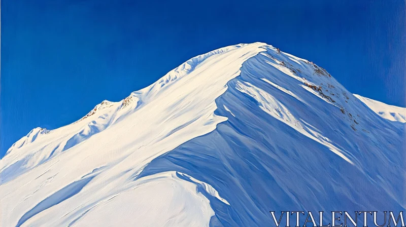 AI ART Majestic Winter Mountain Landscape